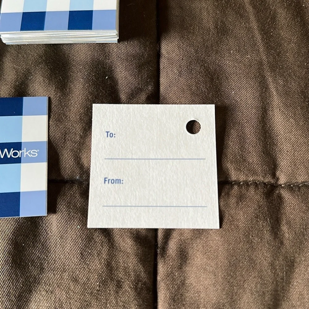 Bath & Body Works Small Gingham Gift Tags